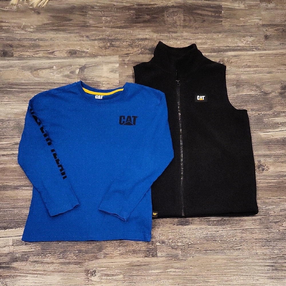 Caterpillar Kids Shirt & Vest Set